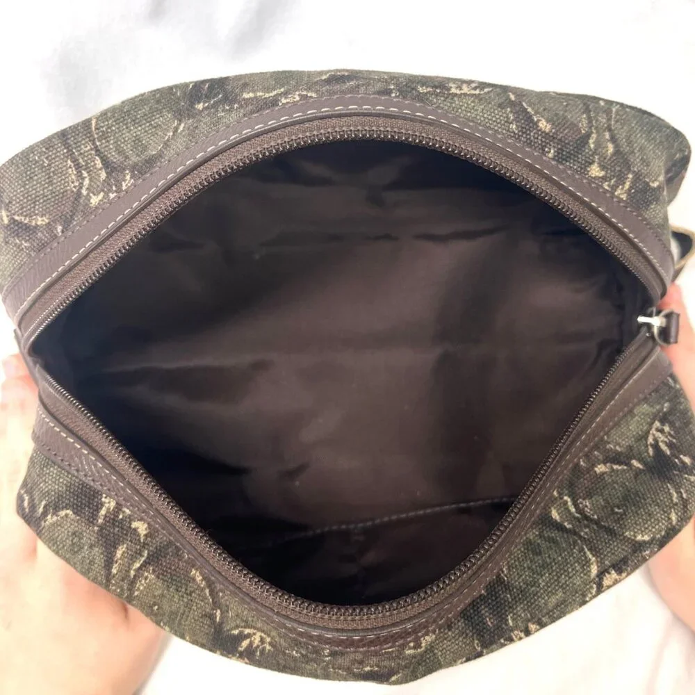 Coach 2013 Heritage Web Canvas & Leather Camo X-L F70583 Travel & Toiletry Tote - Picture 10 of 16